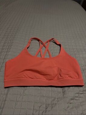 Lululemon energy Cross-Back Sports Bra - Coral
